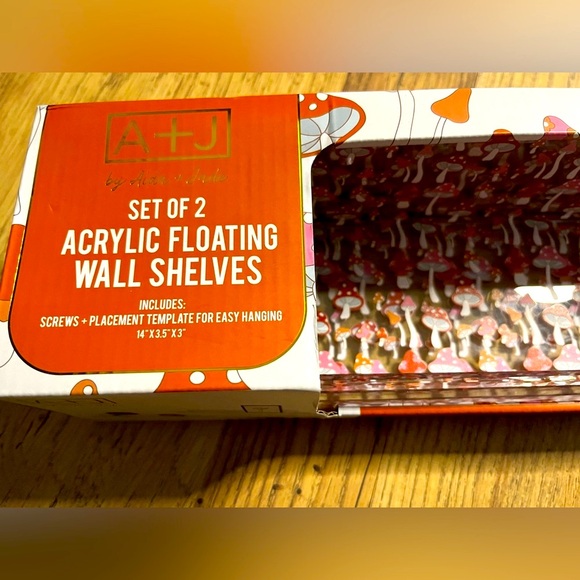 Mushroom Wall Decor and Floating Shelves - Picture 2 of 5